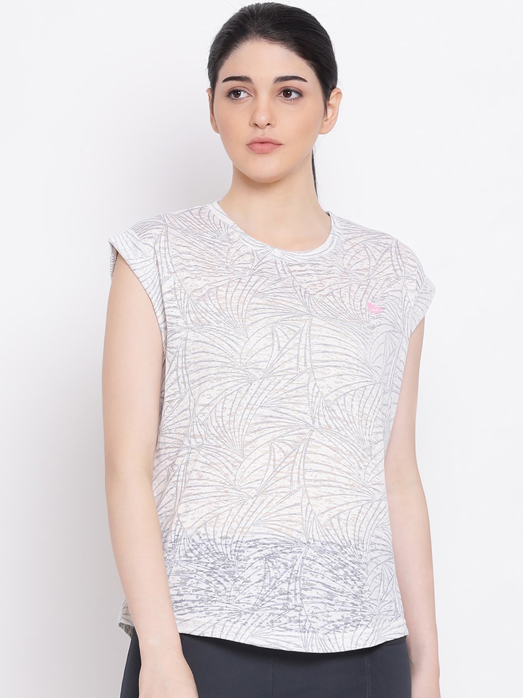 

Spolei Women Grey Self Design Top