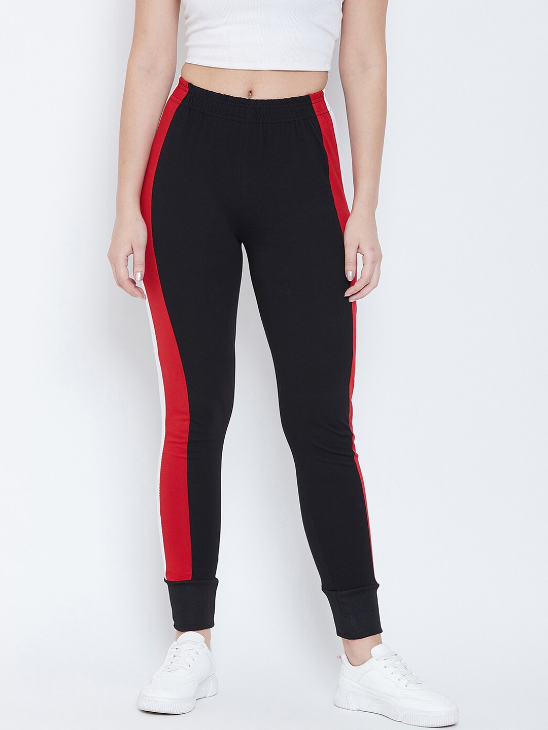 

Crease & Clips Women Black Solid Slim Fit Joggers