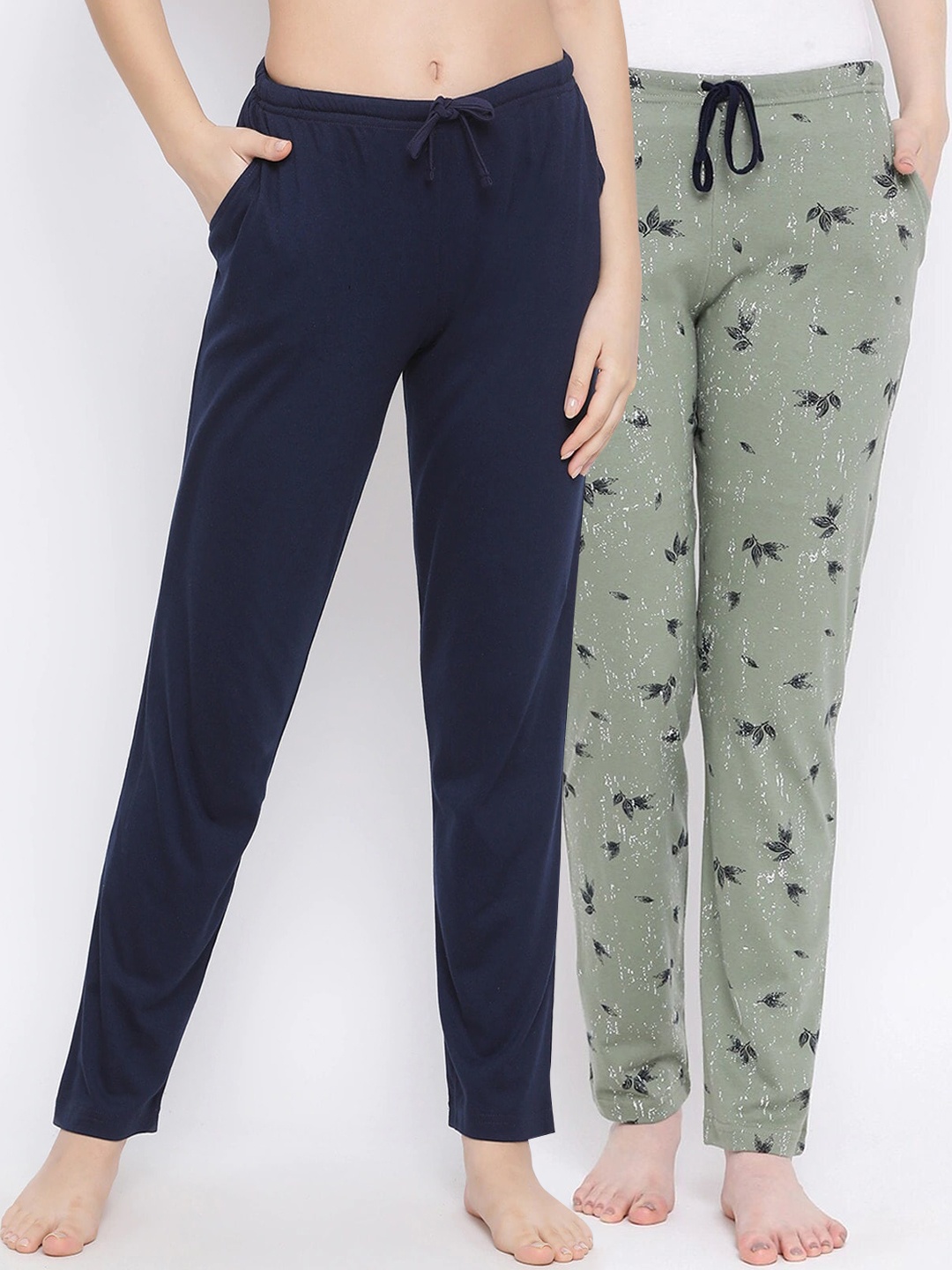 

Kanvin Women Pack of 2 Lounge Pants, Navy blue