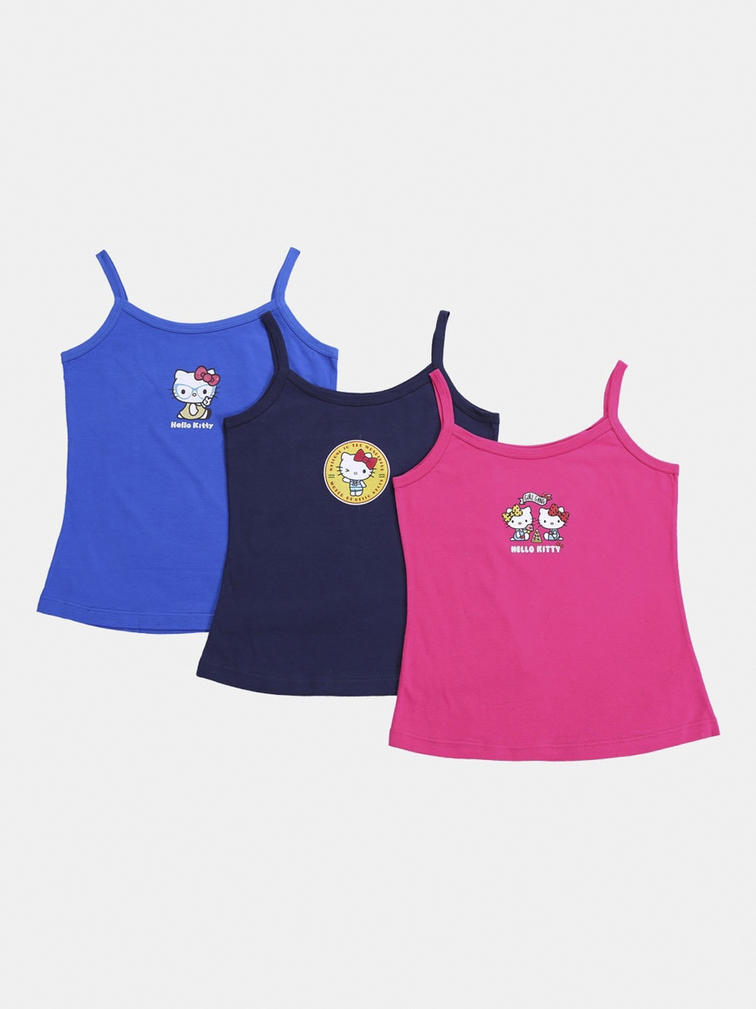 

Bodycare Kids Girls Pack Of 3 Assorted Hello kitty Innerwear Vests KIA9206-PK001