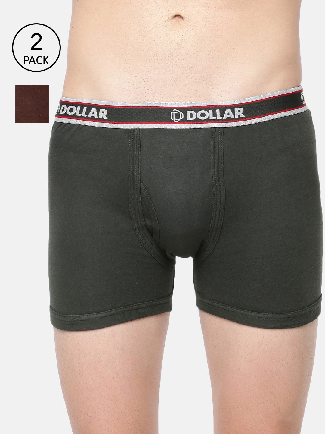 

Dollar Bigboss Men Pack of 2 Combed Cotton Intrerlock Pocket Trunk MDTR-10-PO2-C4, Assorted