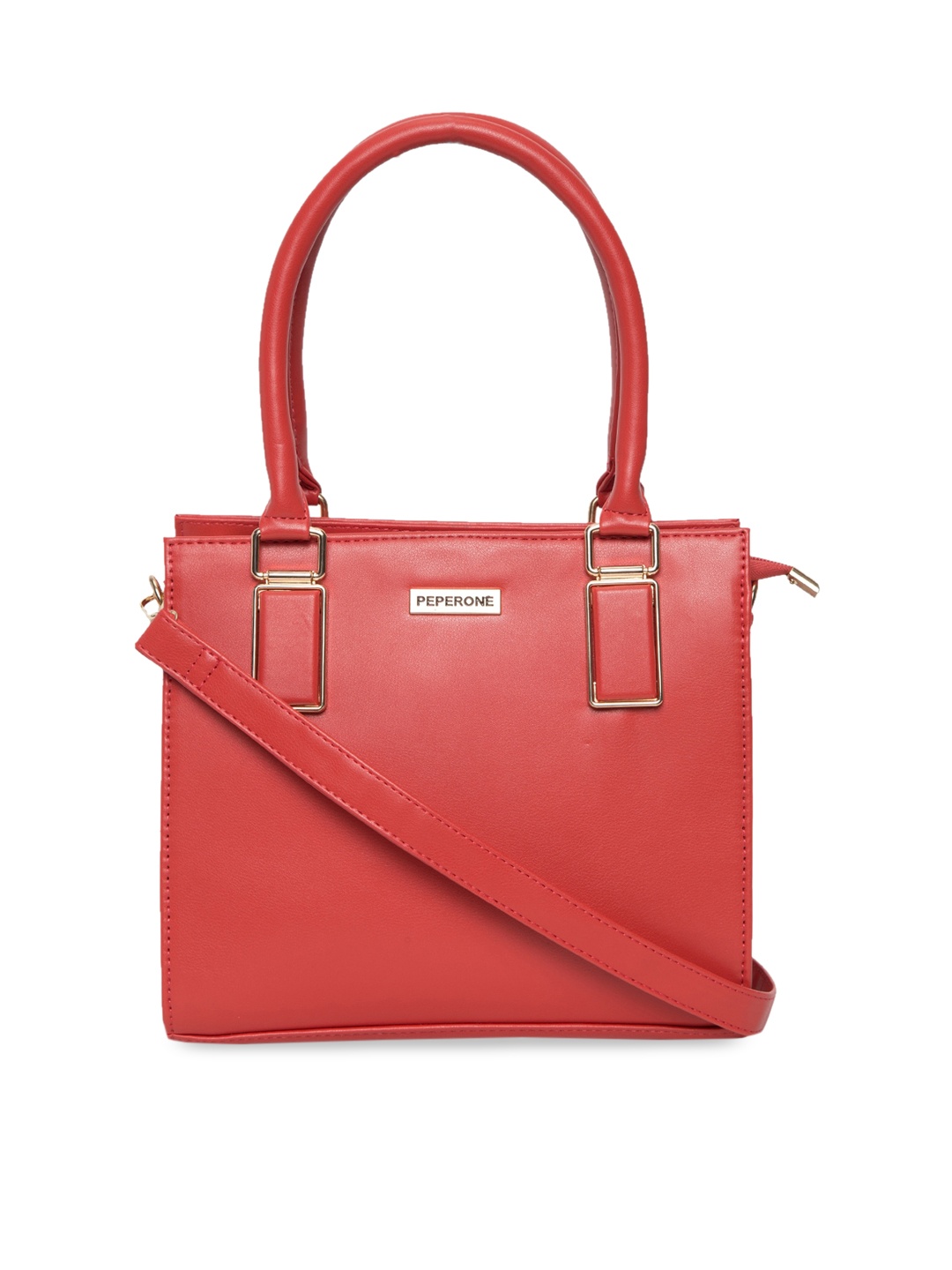 

Peperone Red Solid Handheld Bag