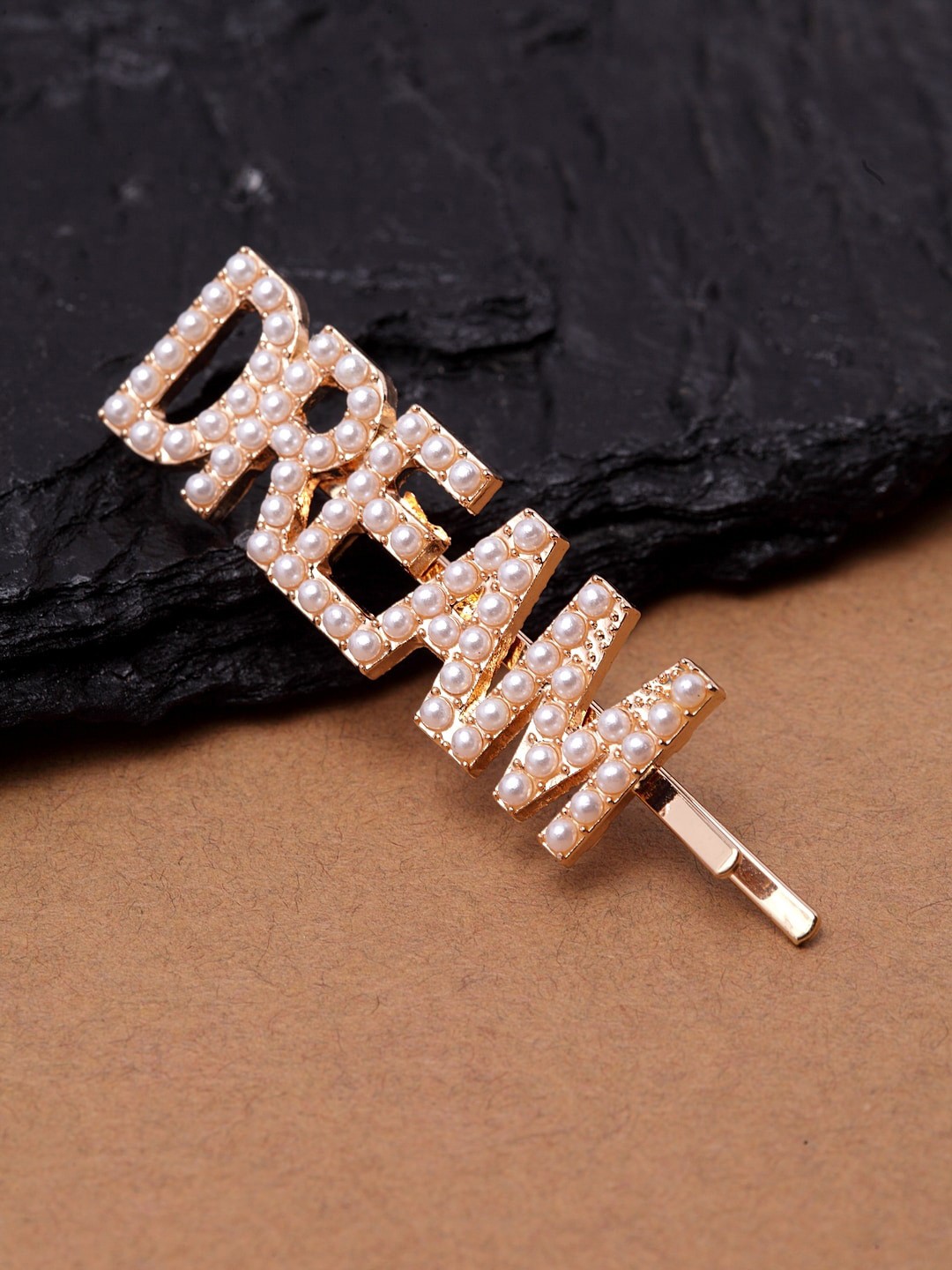 

Ferosh Women Rosegold Pearl Dream Hairpin, Rose