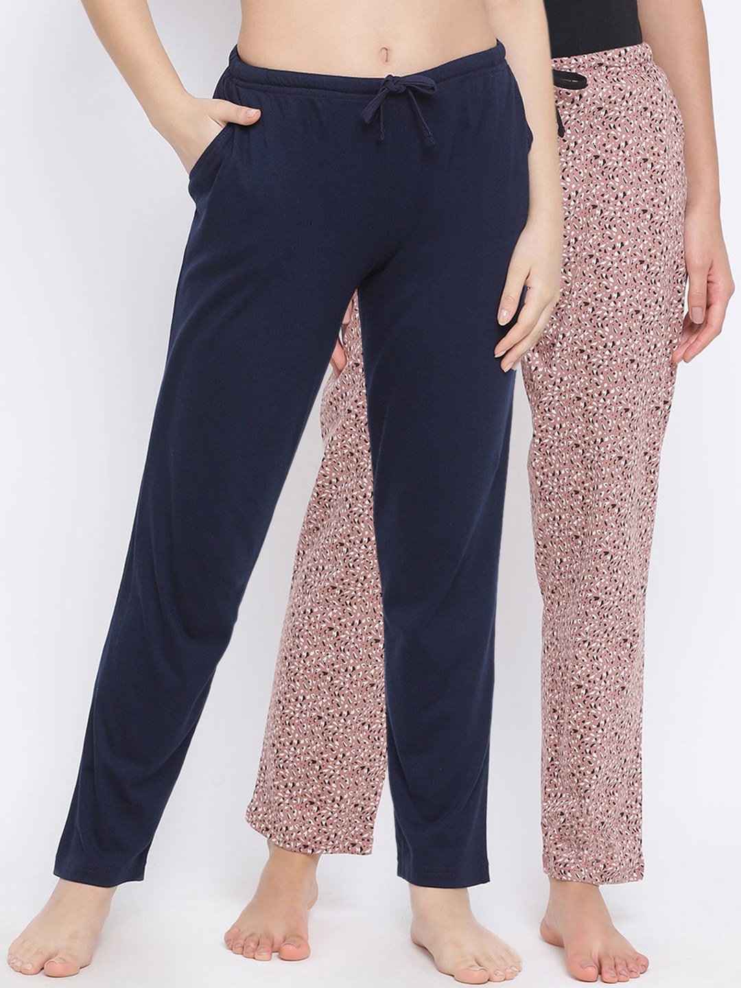 

Kanvin Women Pack of 2 Lounge Pants, Navy blue