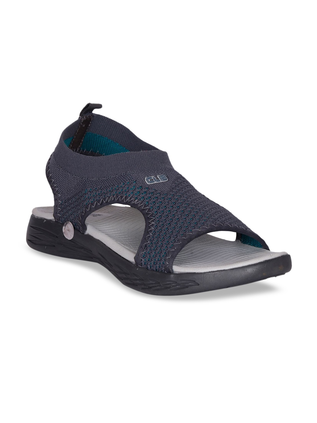 

Columbus Men Grey Textured Knitcool Sports Sandals