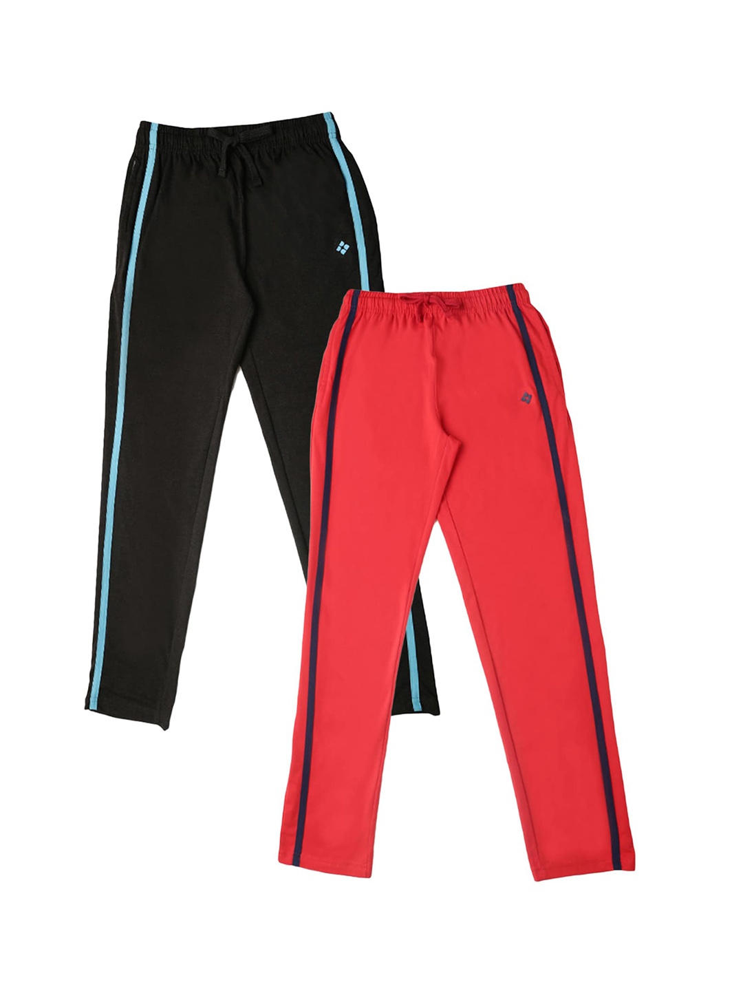 

Dollar Boys Pack Of 2 Solid Straight-Fit Track Pants, Black