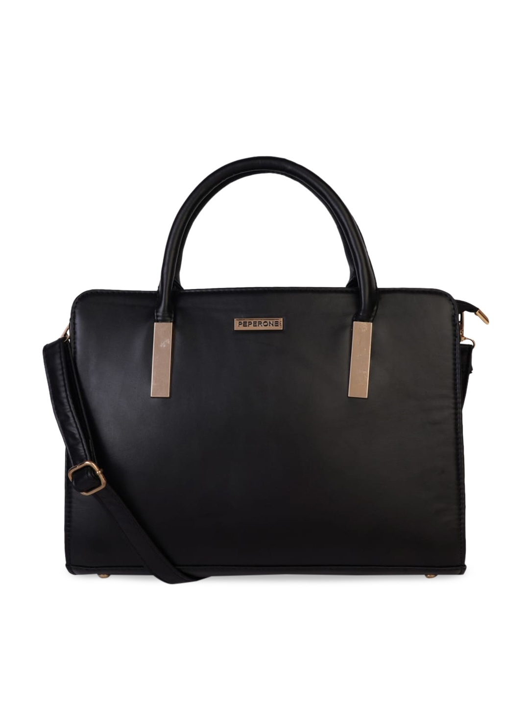 

Peperone Black Solid Handheld Bag