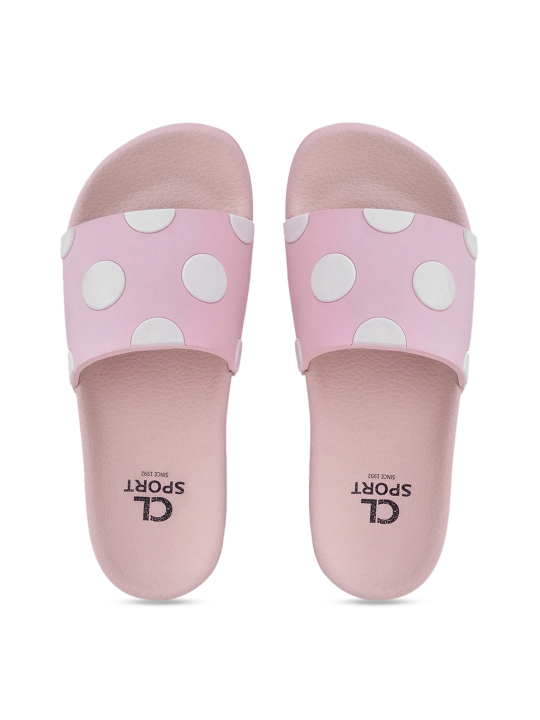 

Carlton London sports Women Pink & White Printed Sliders