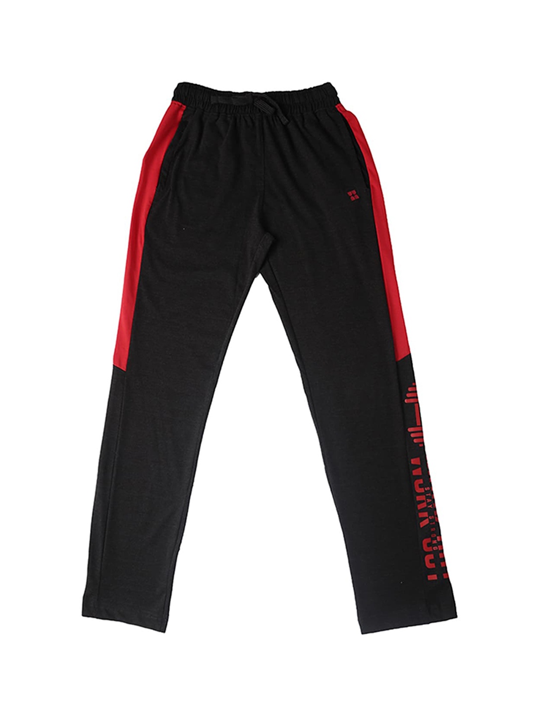 

Dollar Boys Black Solid Straight-Fit Track Pants