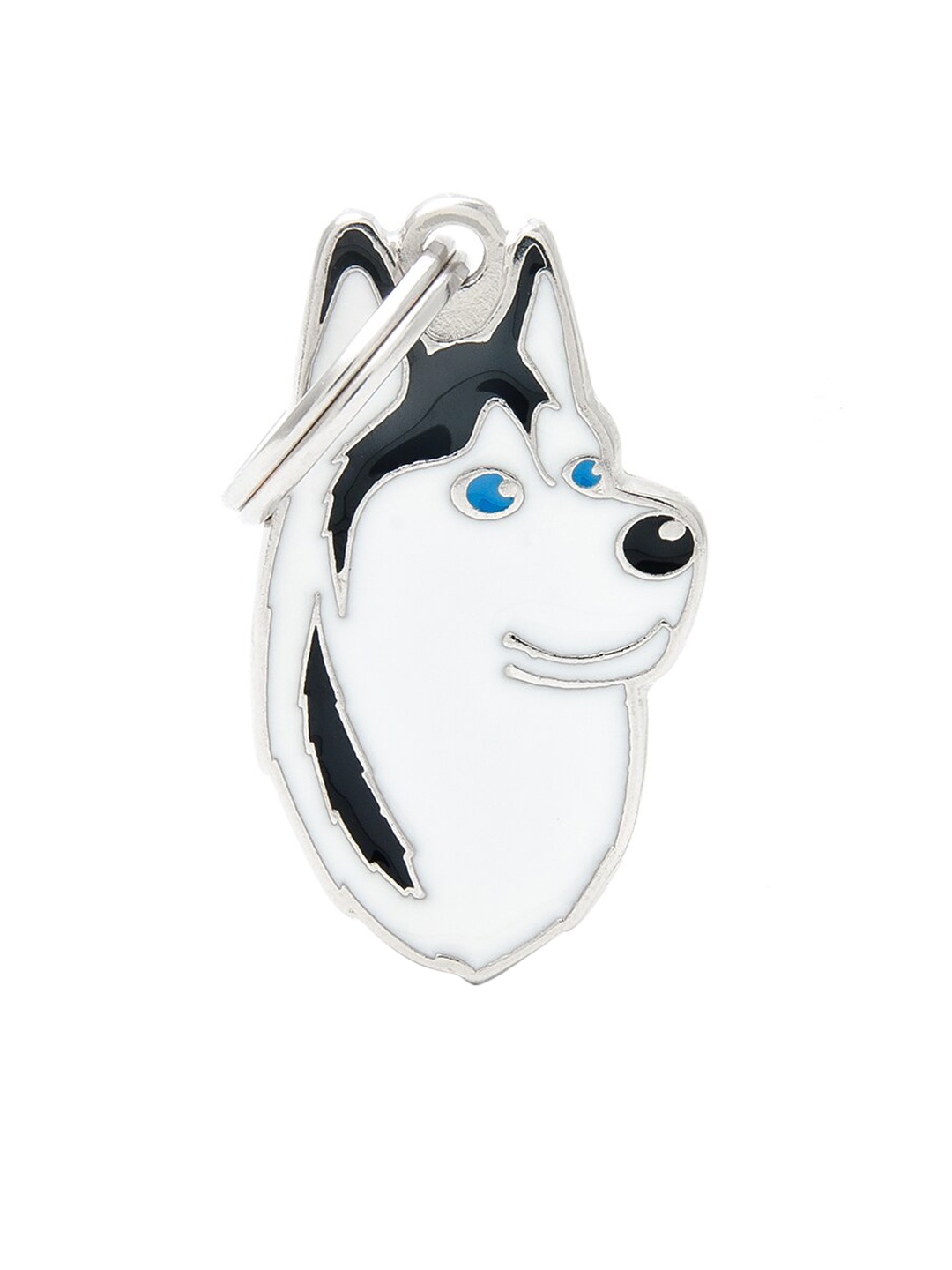 

PawsnCollars White & Black Siberian Husky Name Tag