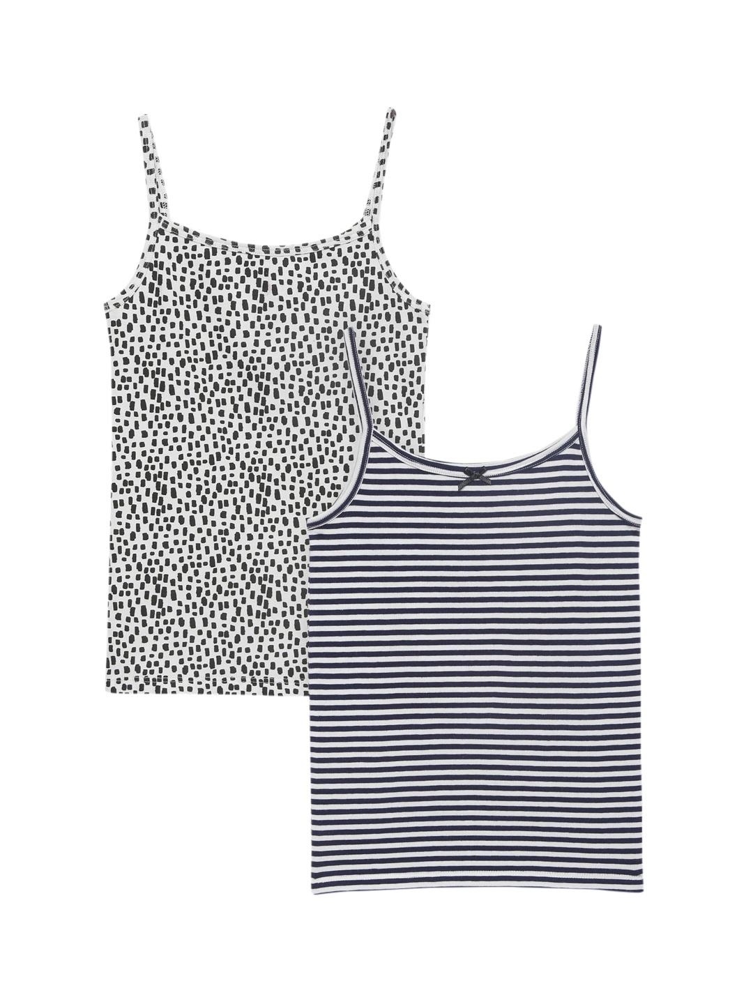 

Charm n Cherish Girls Pack Of 2 Camisoles, Black