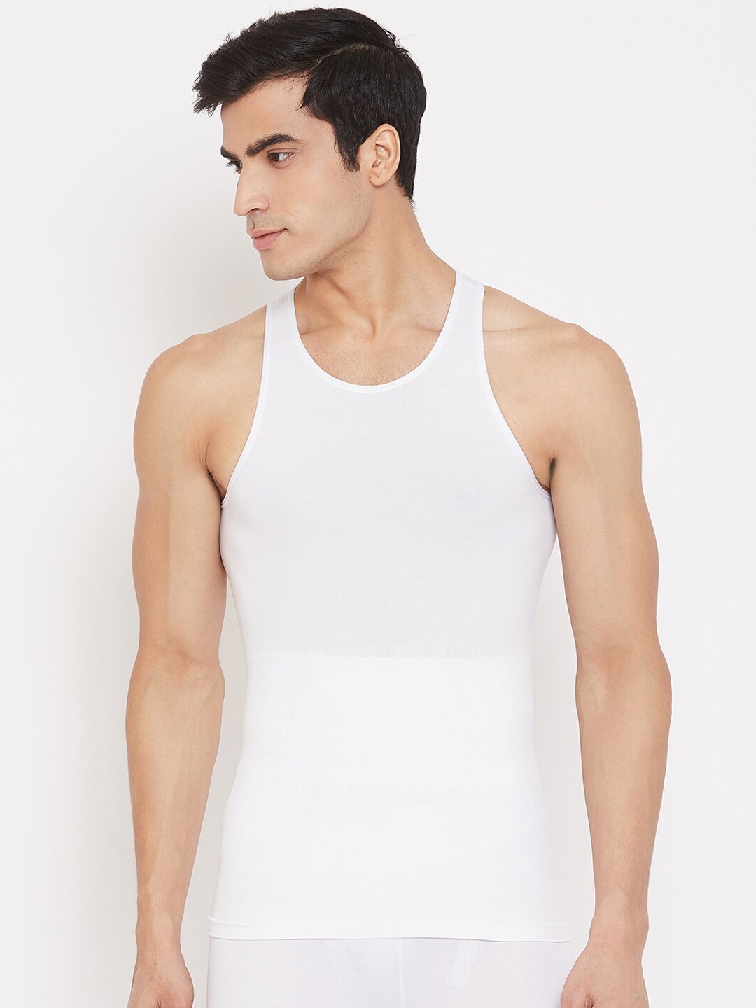 

C9 AIRWEAR Men White Solid Innerwear Vest P15002_White