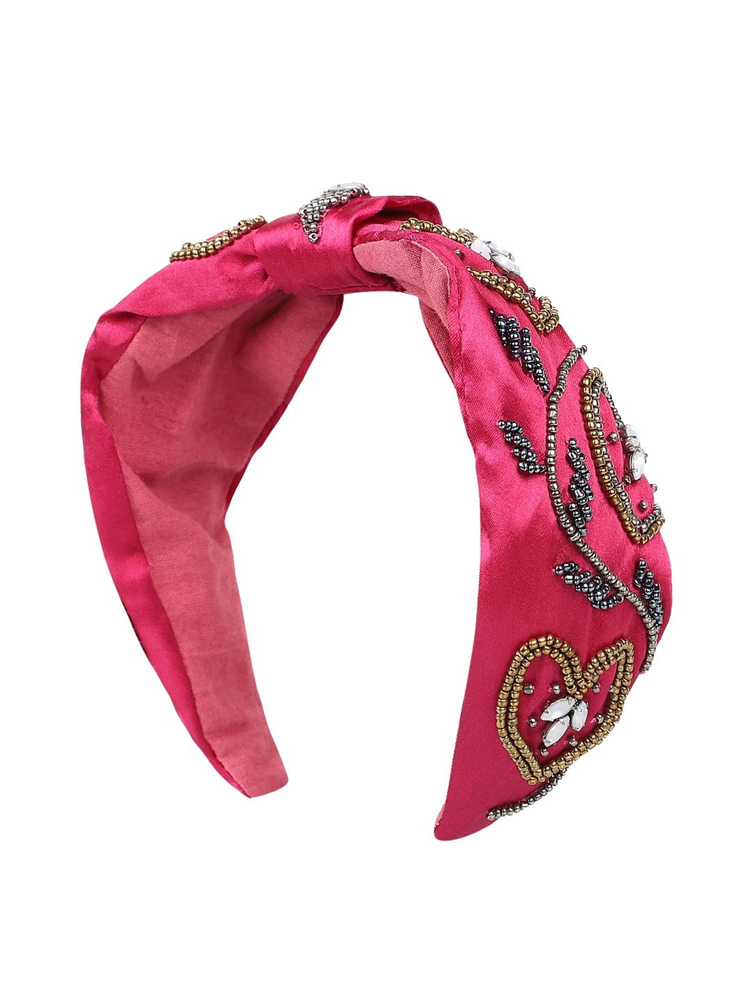 

Anekaant Women Magenta Embellished Hairband