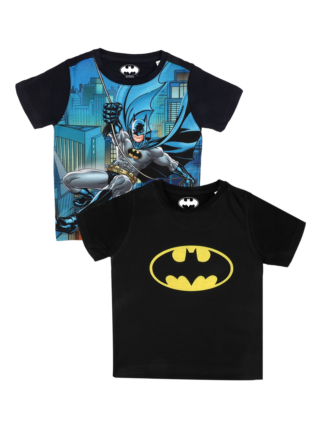 

Batman Boys Black Printed Round Neck T-shirt