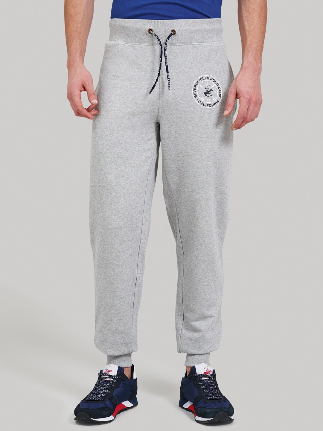 

Beverly Hills Polo Club Men Grey Solid Joggers