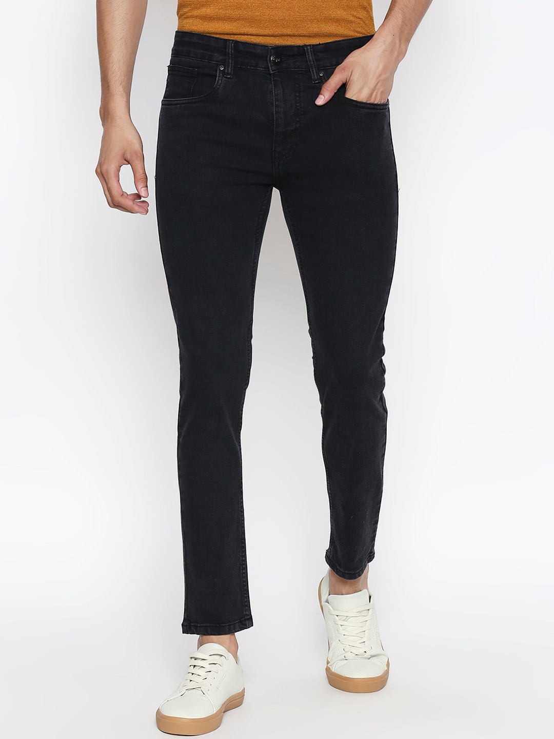 

People Men Grey Skinny Fit Jeans