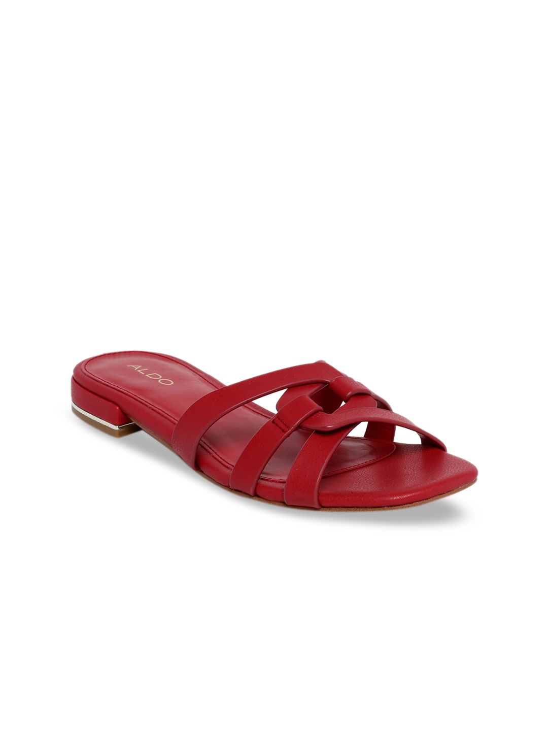 

ALDO Women Red Solid Open Toe Flats