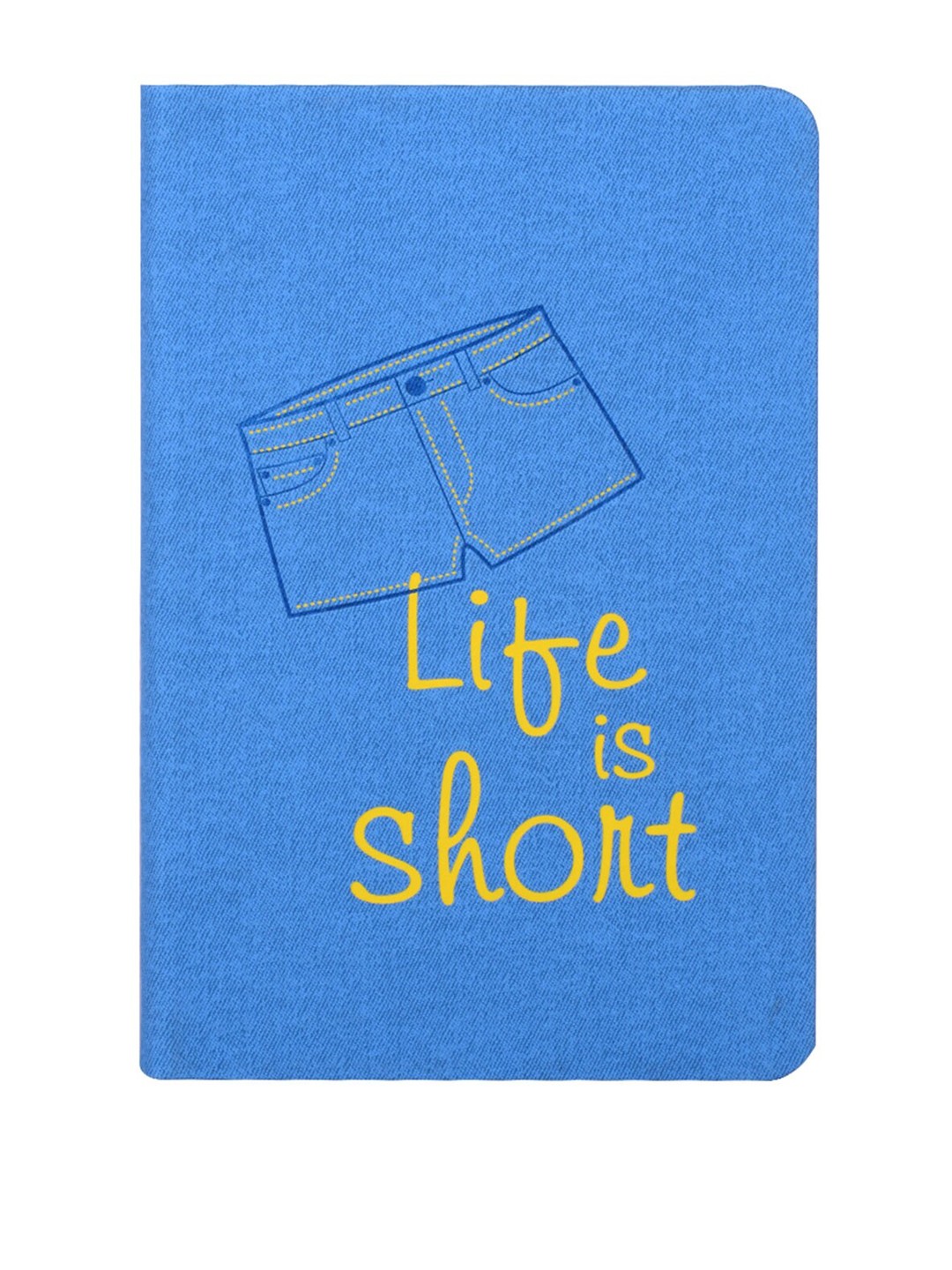 

Doodle Blue & Yellow Printed Brief Encounters Denim Hard Bound Diary