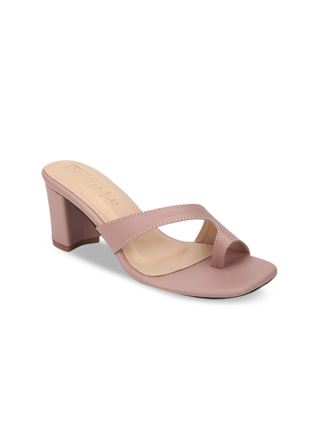 

Truffle Collection Women Nude-Coloured Solid Block Heels