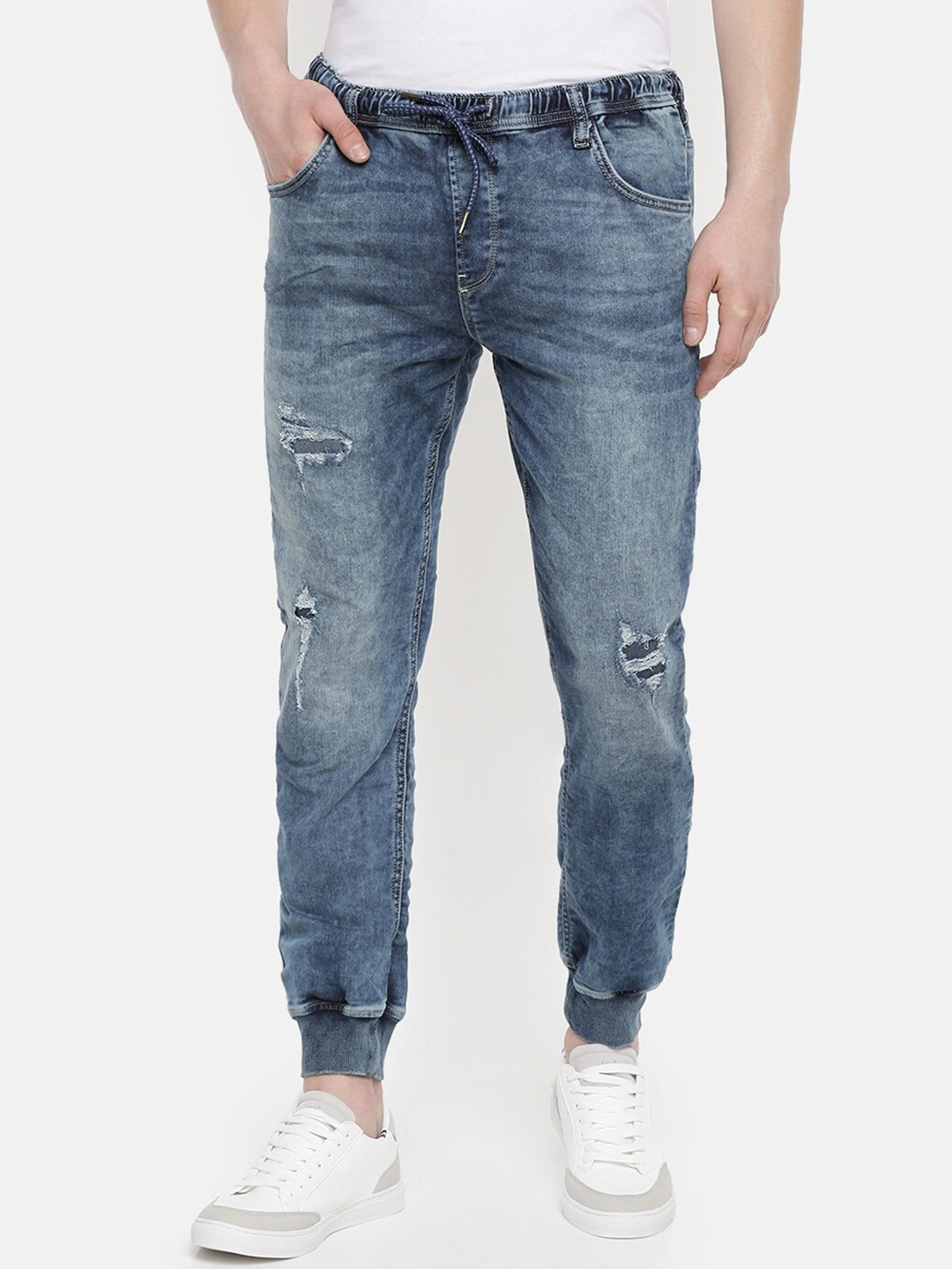 

Celio Men Blue Skinny Fit Mid-Rise Mildly Distressed Jeans