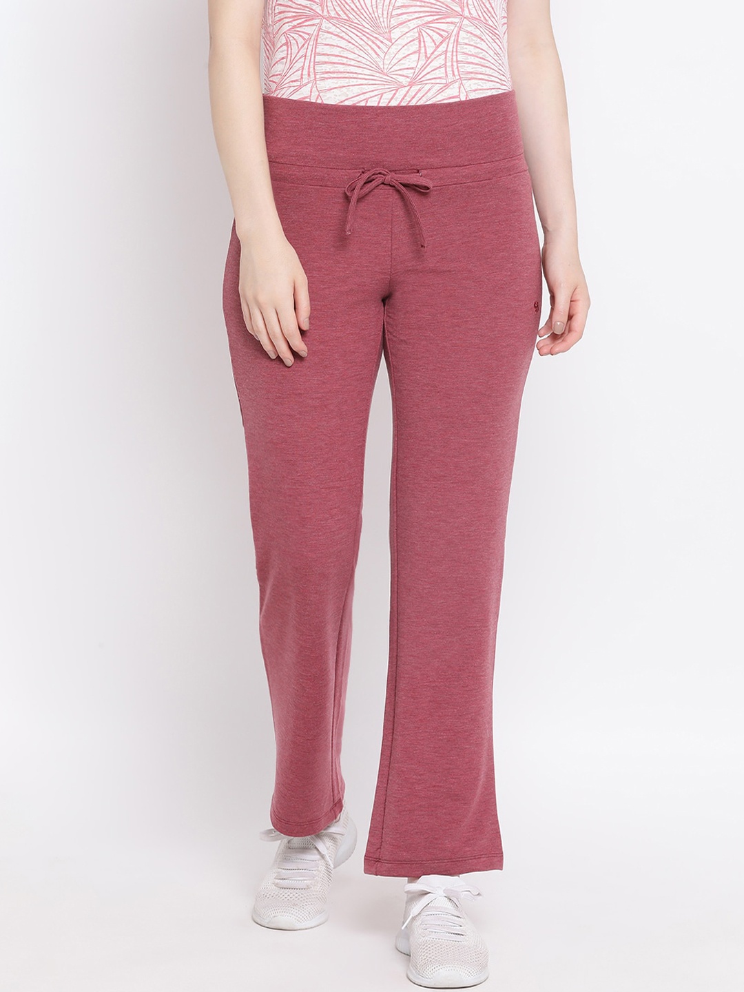 

Spolei Women Pink Solid Slim-Fit Track Pants