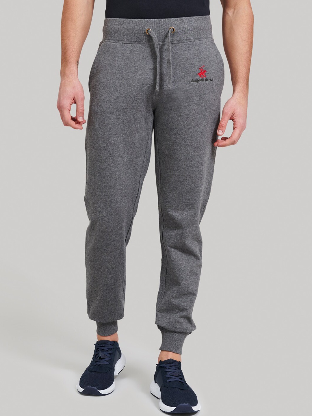 

Beverly Hills Polo Club Men Grey Solid Joggers