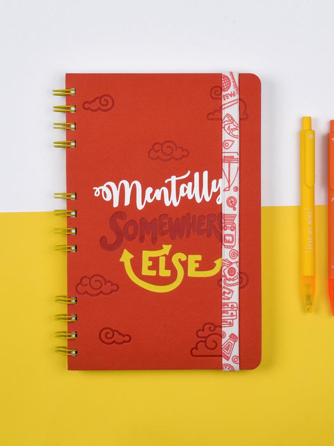 

Doodle Orange & Red Rumble Ruckus Stop Wiro Notebook
