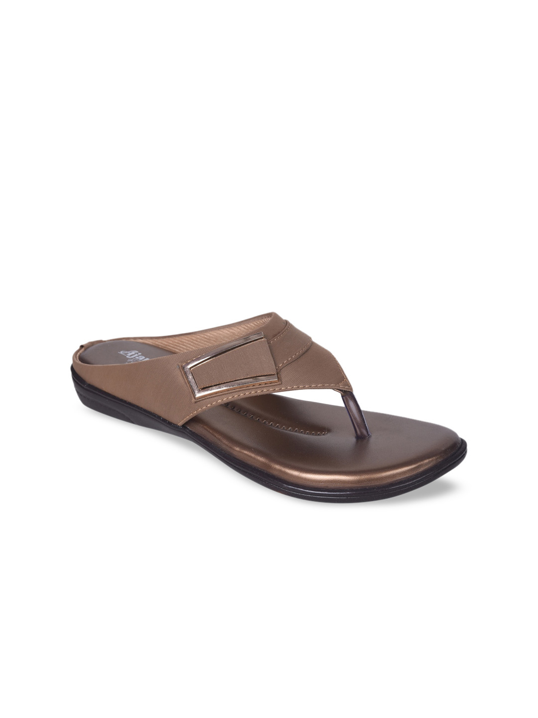 

Ajanta Women Brown Solid Sandals