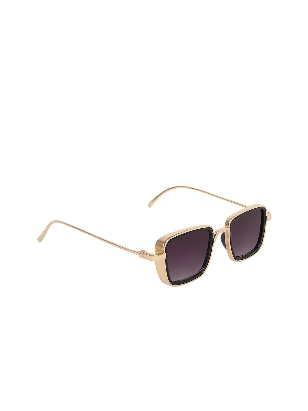 

ALIGATORR Unisex Square Sunglasses ALI_KABIR_GOLD_GREY_DC_001, Purple