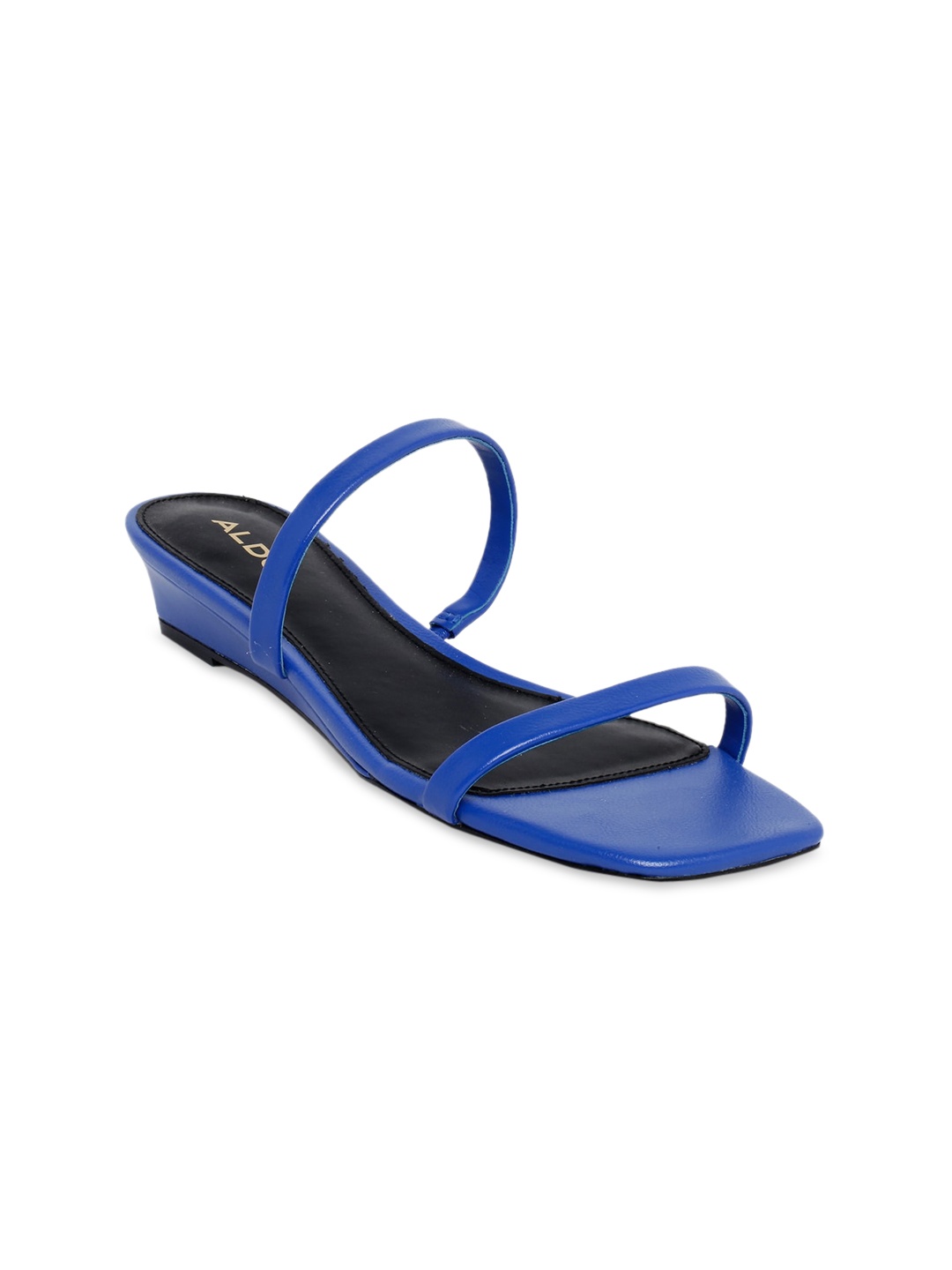 

ALDO Women Blue & Black Colourblocked Sandals