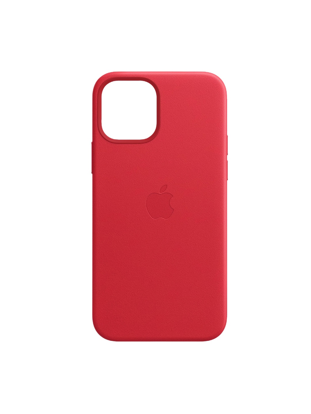 

TREEMODA Red Solid iPhone 12 Pro Max Leather Back Case