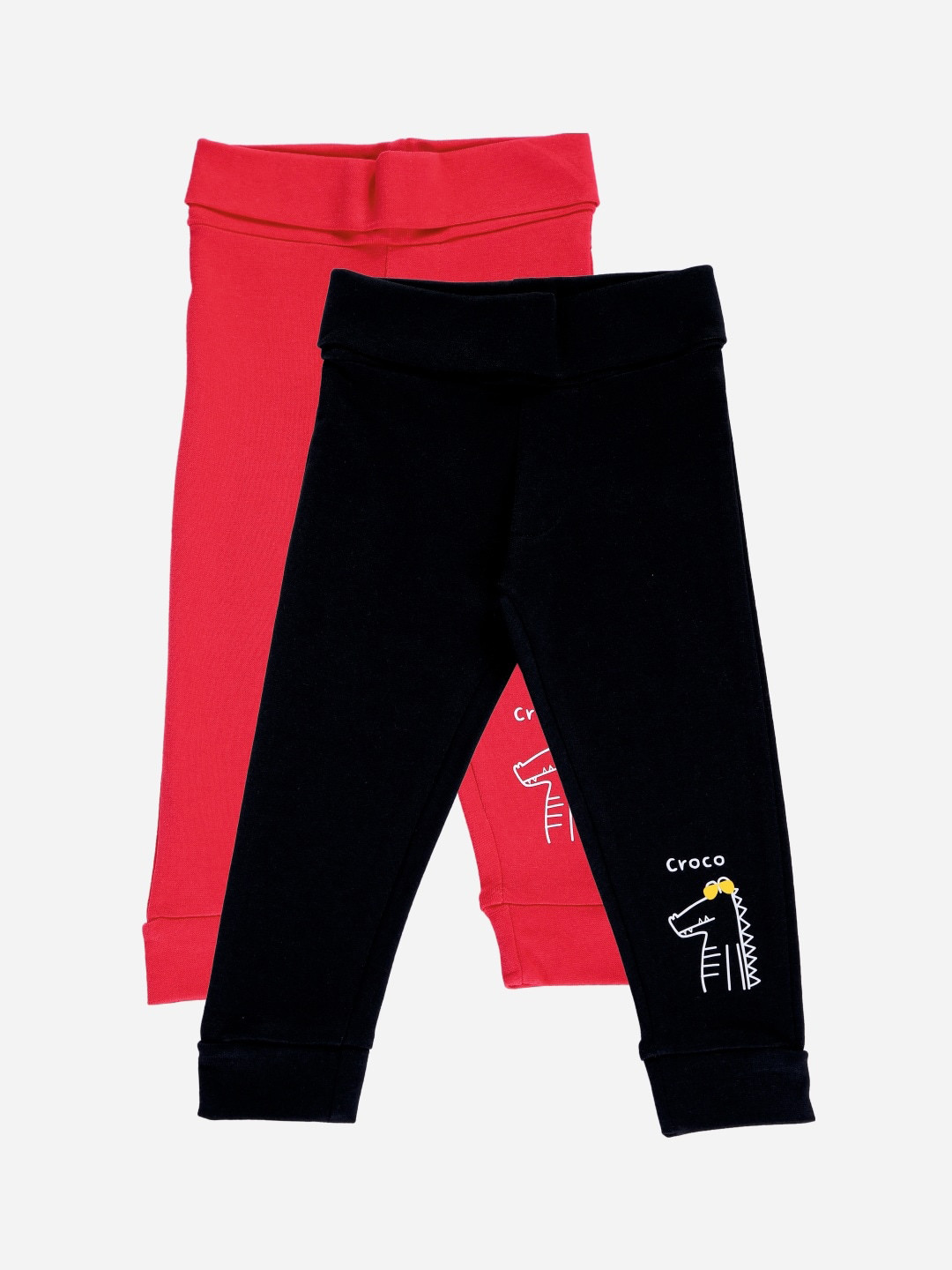 

Bodycare First Boys Pack Of 2 Solid Straight-Fit Joggers, Red