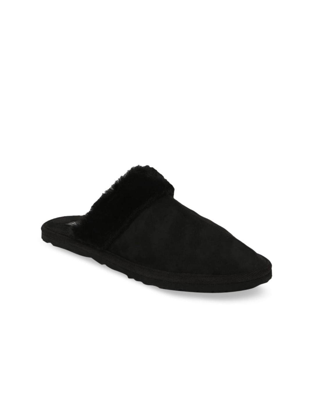 

Truffle Collection Women Black Solid Suede Mules
