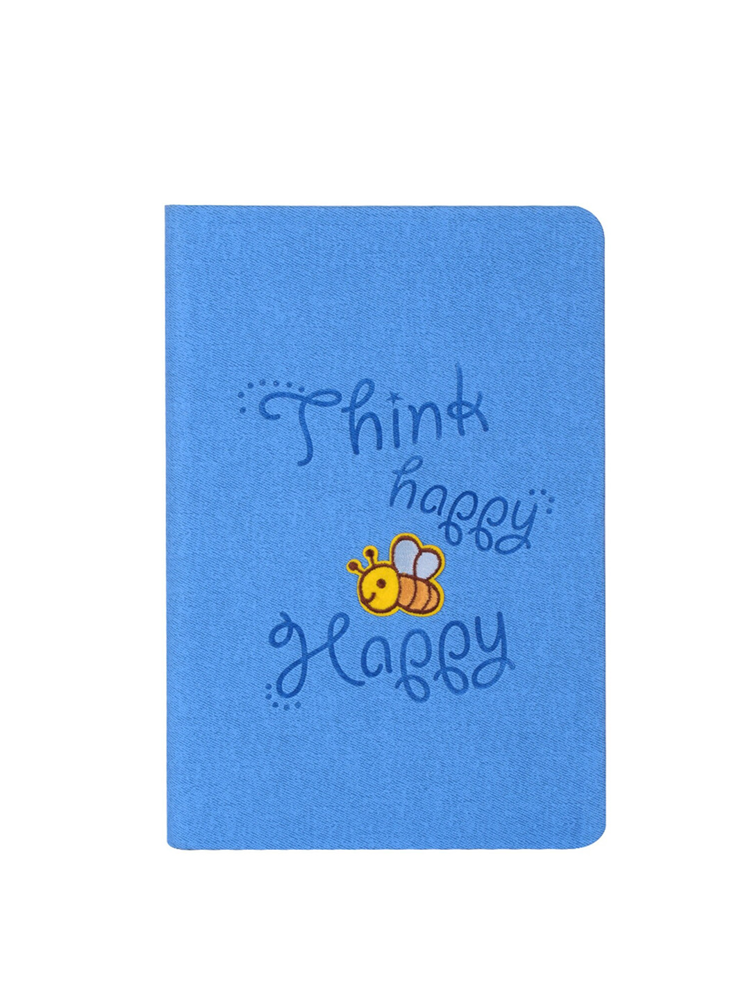 

Doodle Blue & Yellow Bee Happy - Denim Hard Bound Diary