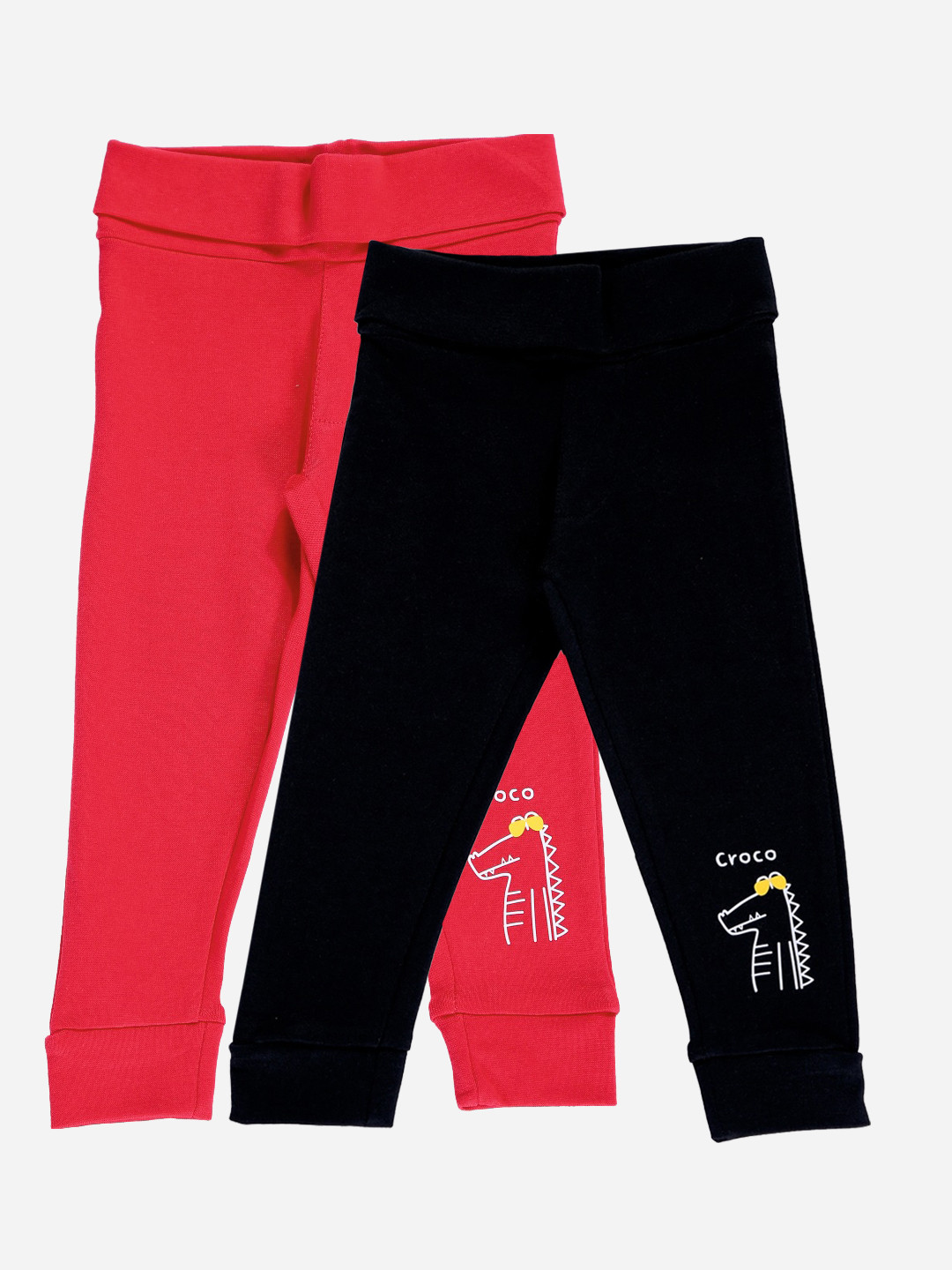 

Bodycare First Boys Pack Of 2 Solid Straight-Fit Joggers, Red