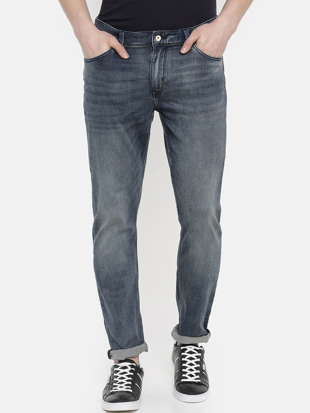 

Celio Men Blue Slim Fit Mid-Rise Clean Look Stretchable Jeans