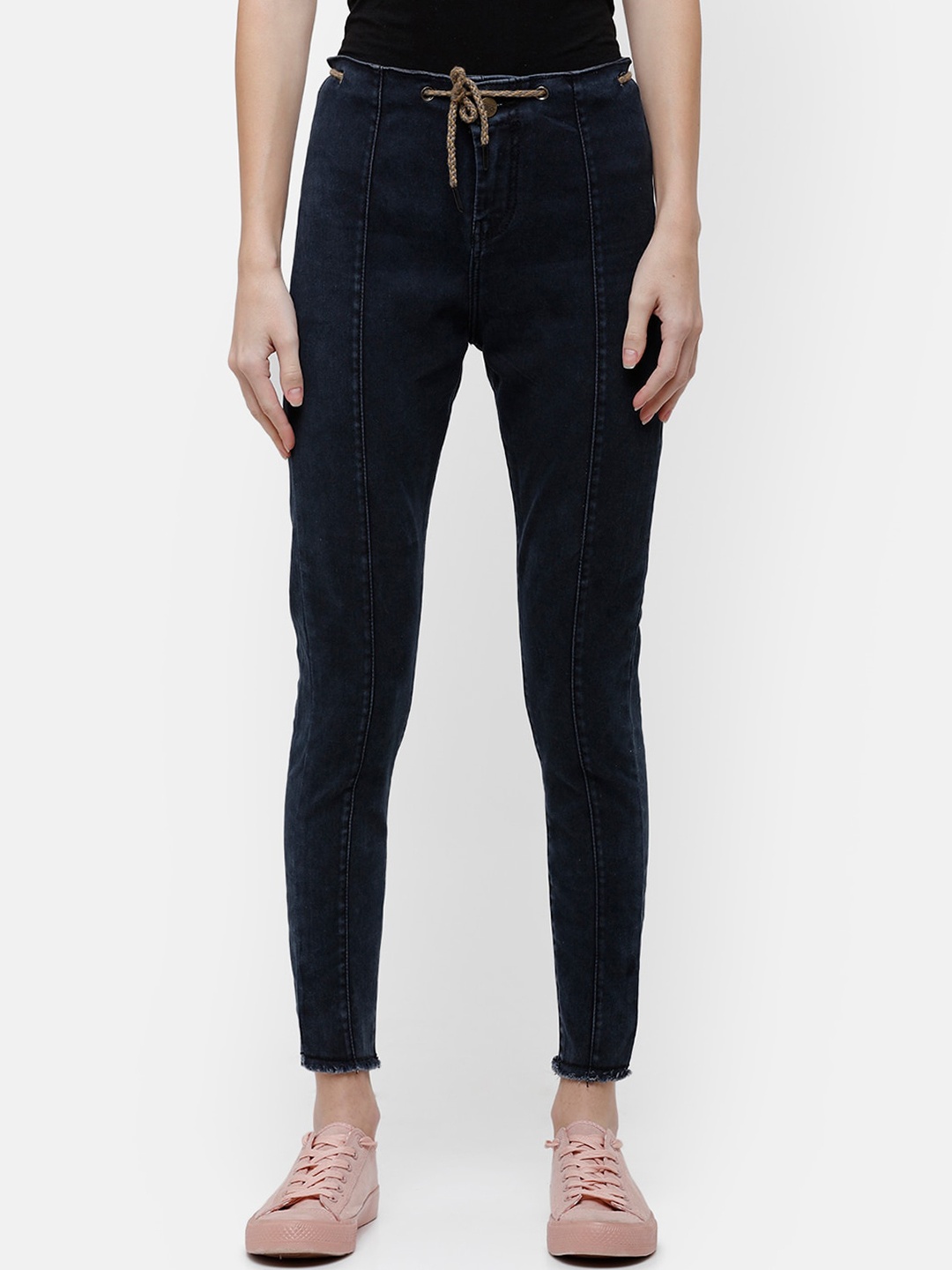 

ZHEIA Women Blue Skinny Fit High-Rise Clean Look Jeans