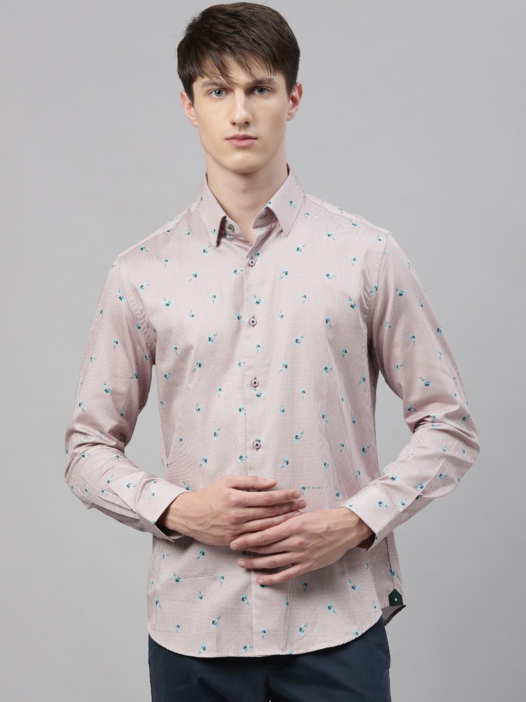 

RARE RABBIT Men Pink Shirt