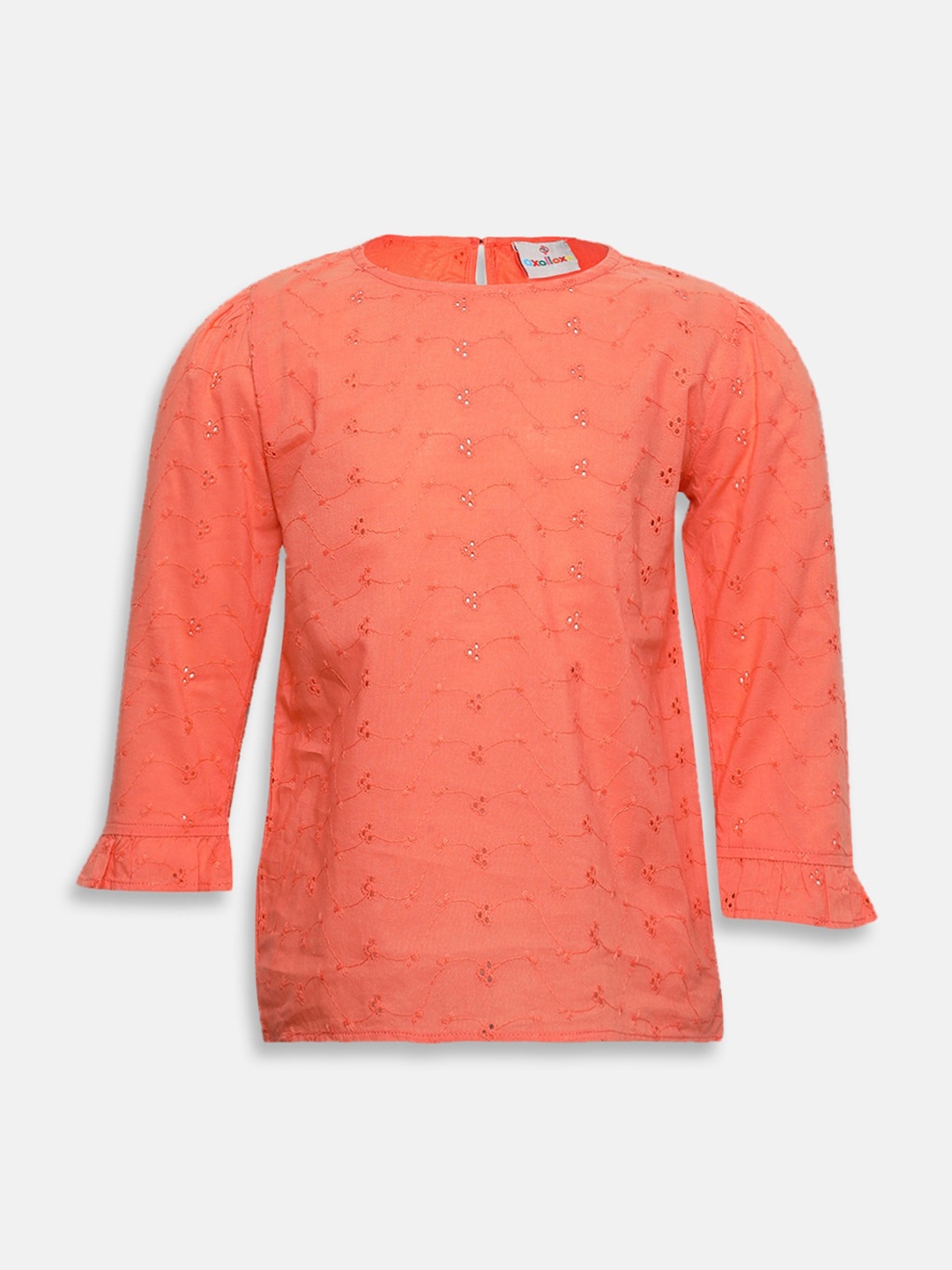 

Oxolloxo Girls Orange Self Design Top