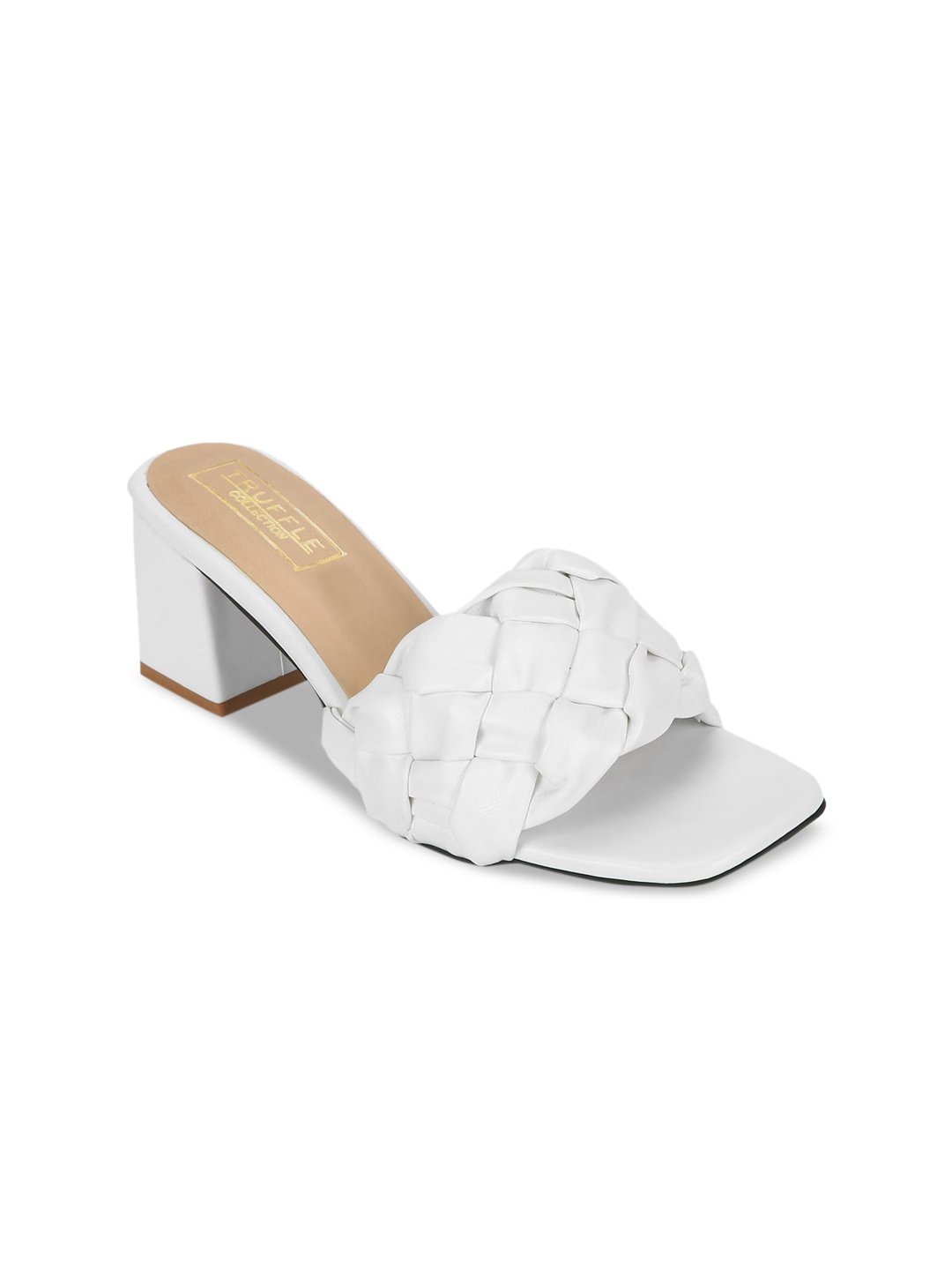 

Truffle Collection Women White Solid Sandals