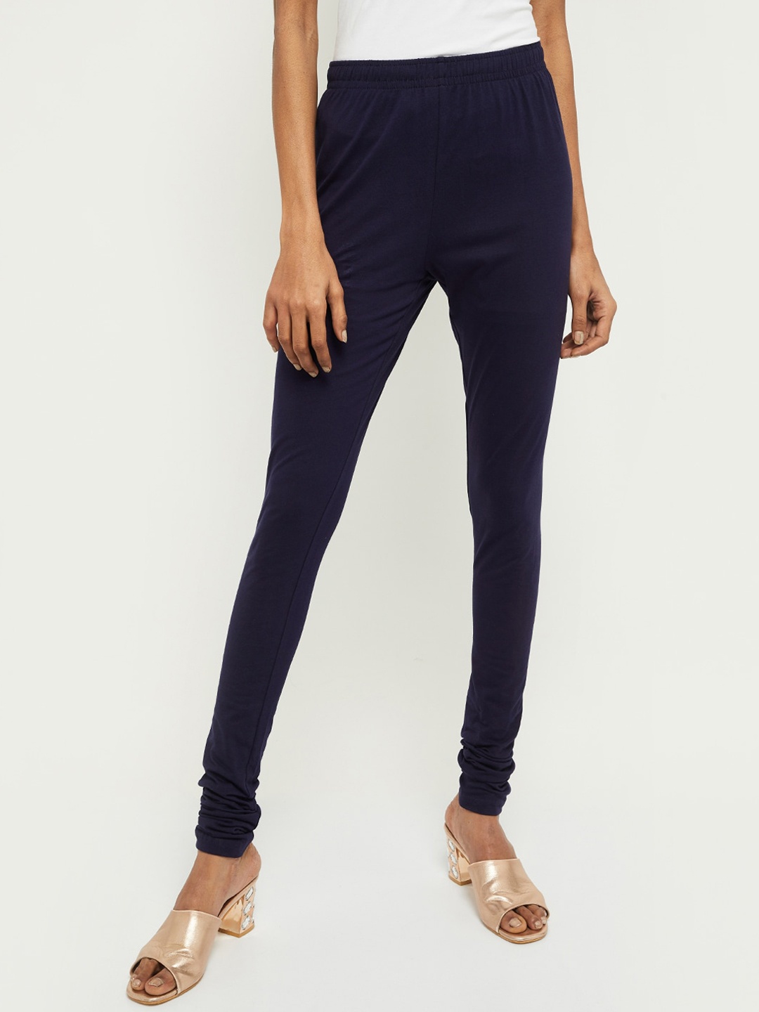 

max Womens Navy Blue Leggings