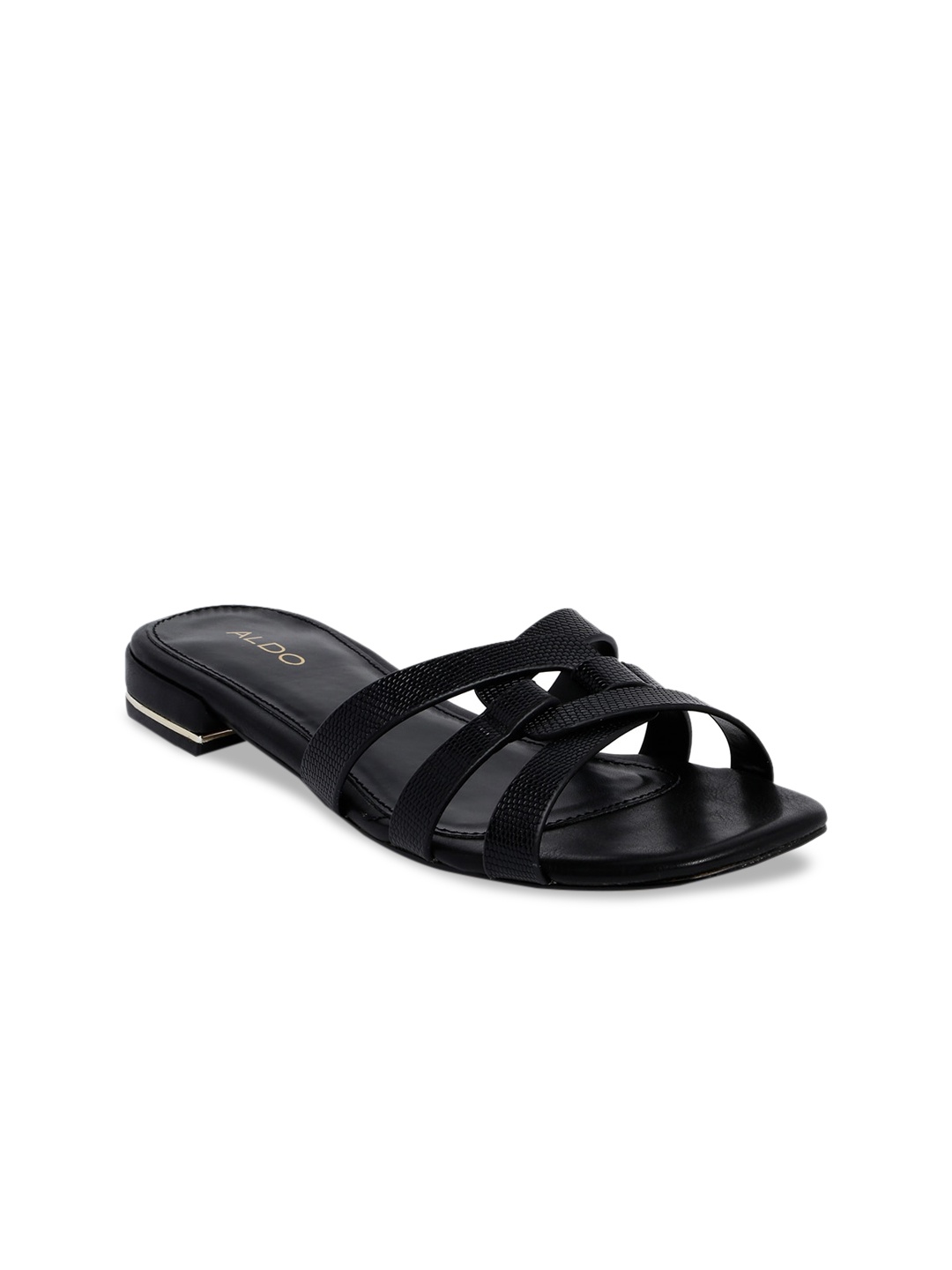

ALDO Women Black Solid Open Toe Flats