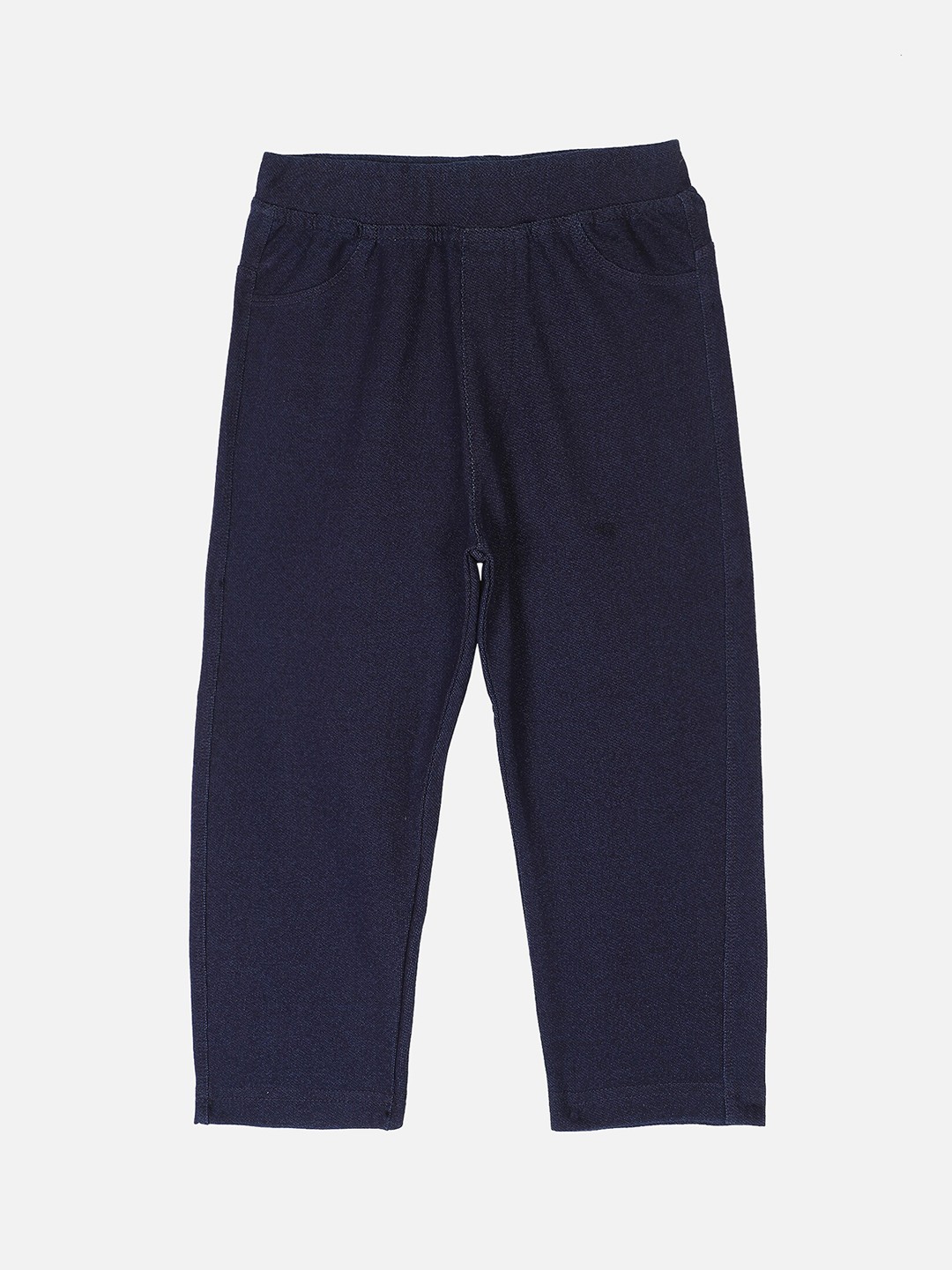 

Bodycare First Girls Navy Blue Solid Cotton Track Pant