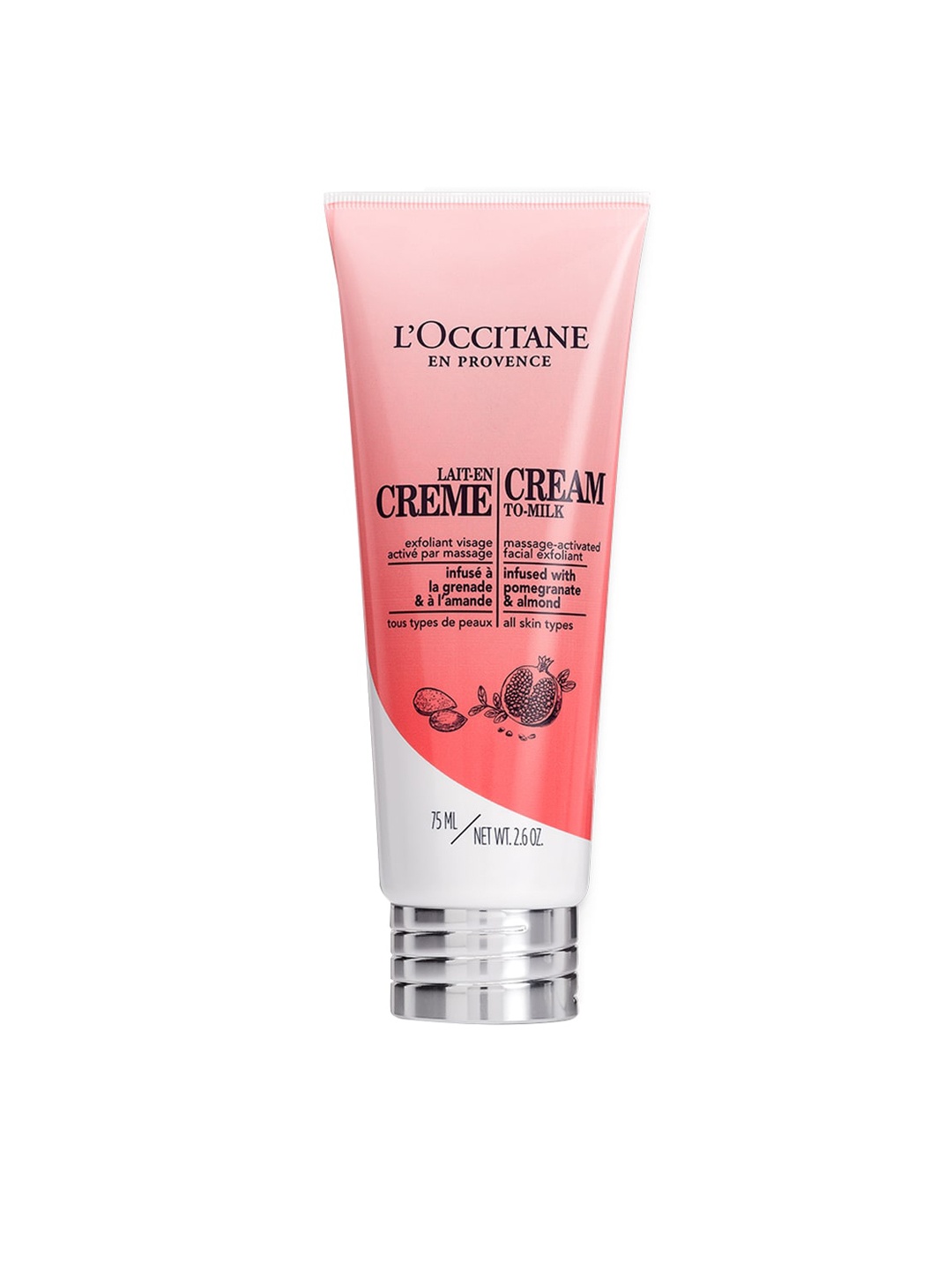 

LOccitane en Provence Cream-To-Milk Face Scrub 75ml, Pink