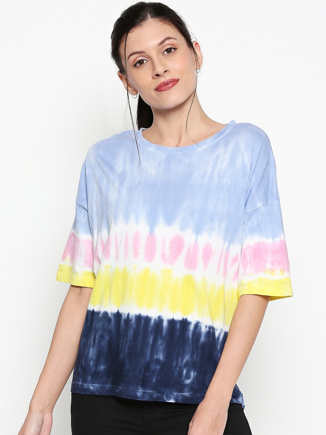 

People Women Multicoloured Dyed Top, Multi