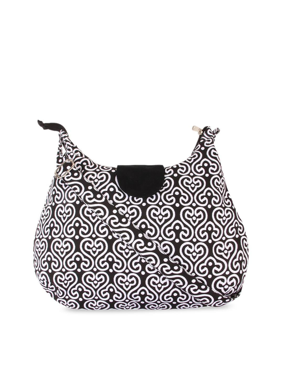 

Vivinkaa Black & White Printed Sling Bag