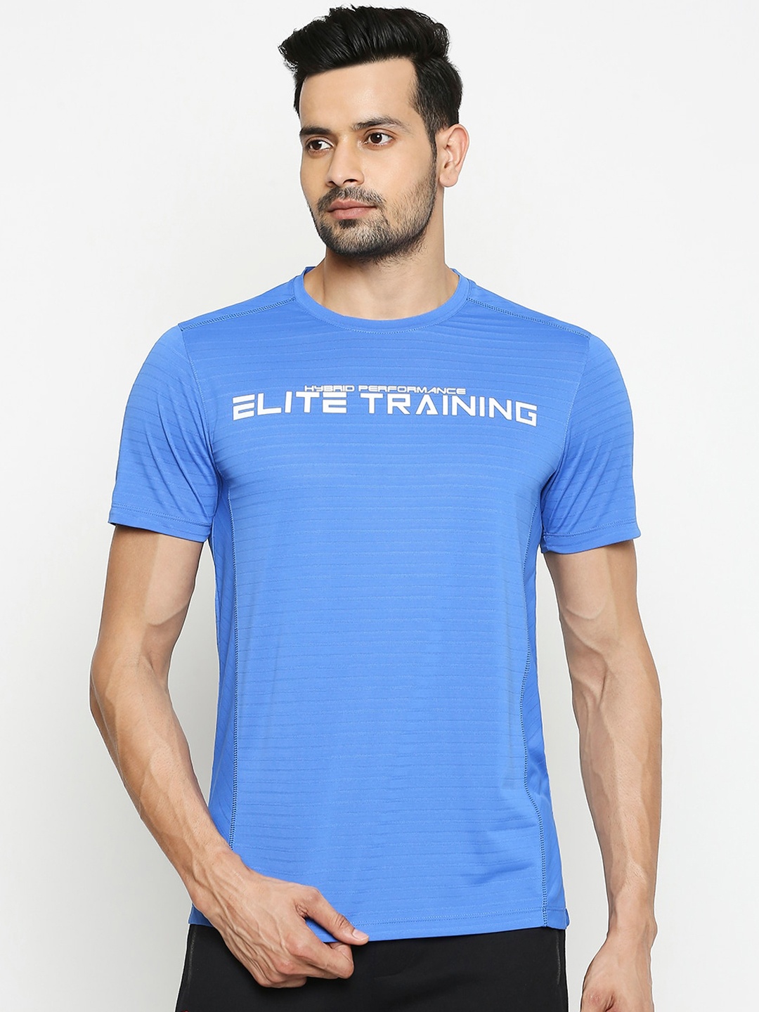 

Ajile by Pantaloons Men Blue Printed Round Neck T-shirt