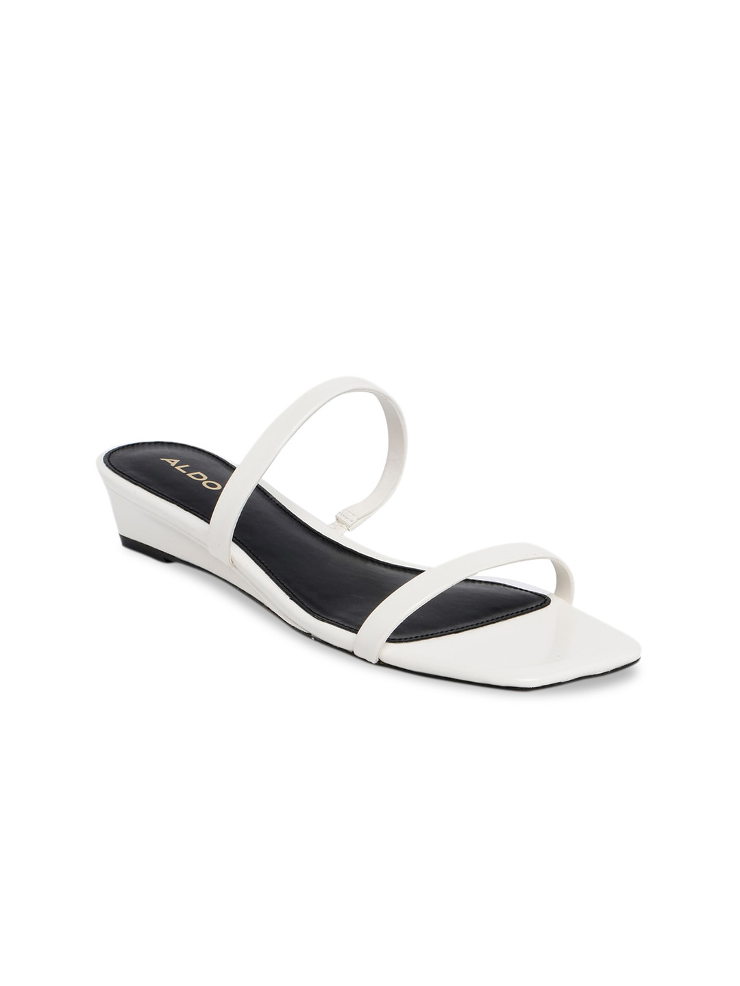 

ALDO Women White Solid Open Toe Flats