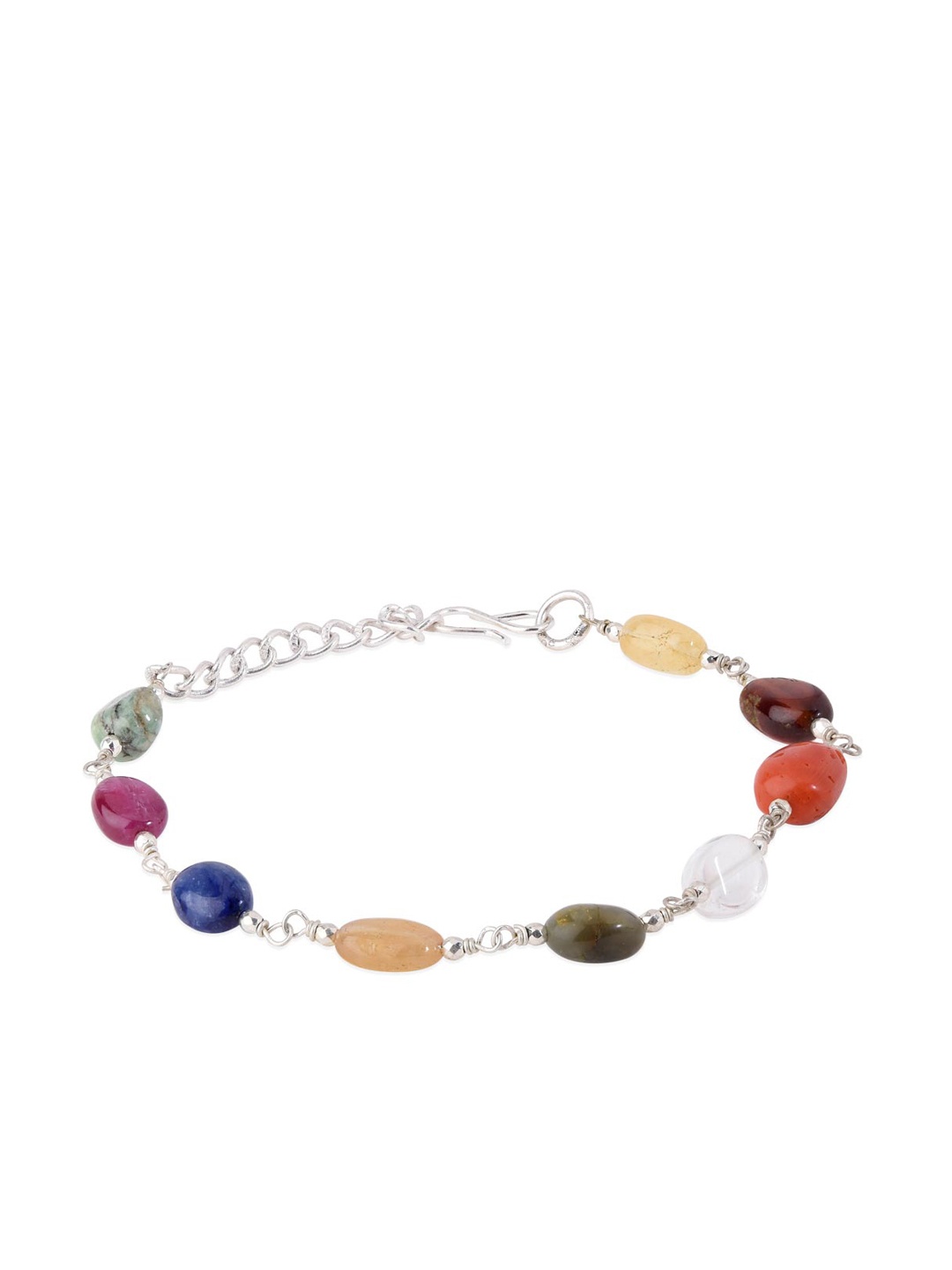 

Tistabene Silver-Toned Rhodium-Plated Link Bracelet