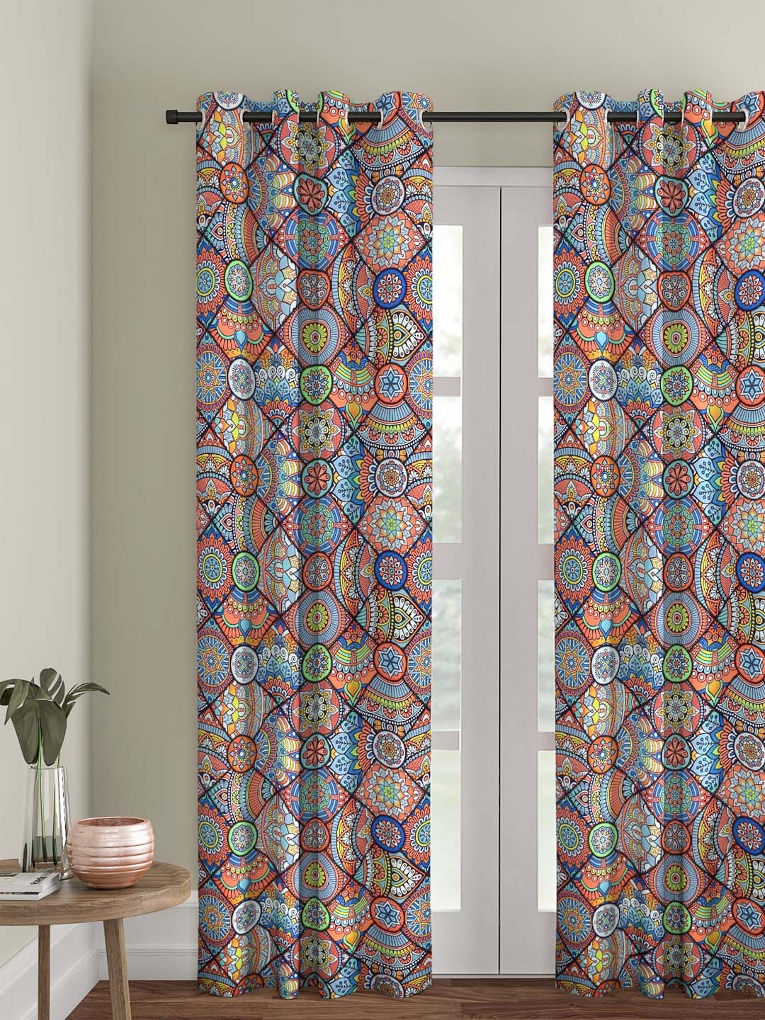 

Cortina Multicoloured Single Printed Door Curtain, Multi
